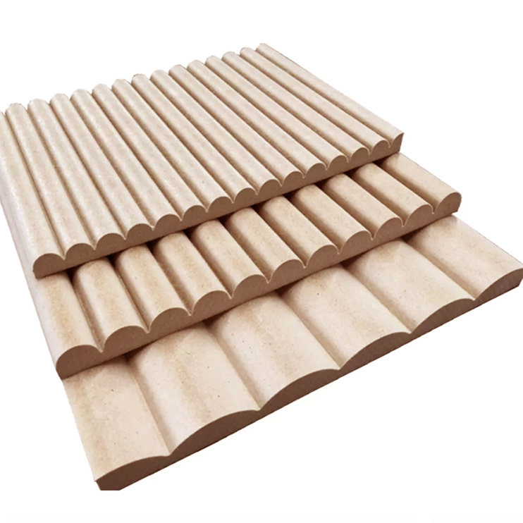 Fluted mdf wave wall panel