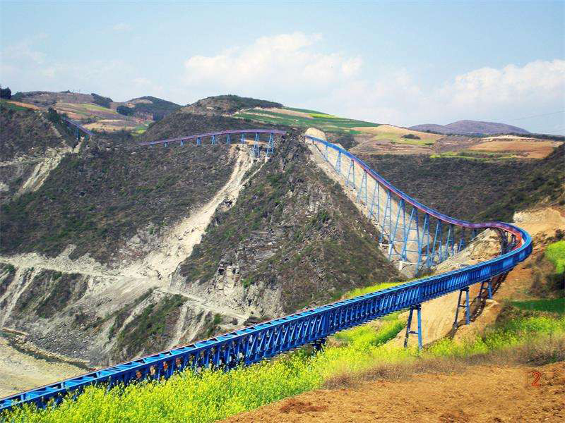 long distance Plane Turning Belt Conveyor