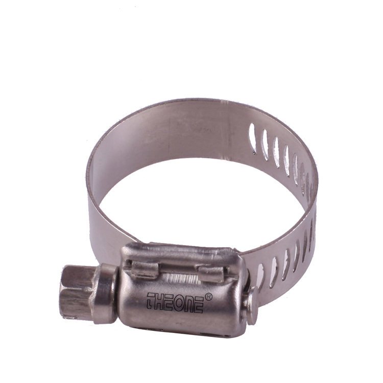 14mm Bandwidth Worm Gear Perforated Band Stainless Steel ss201/304/316 Hose Clamp