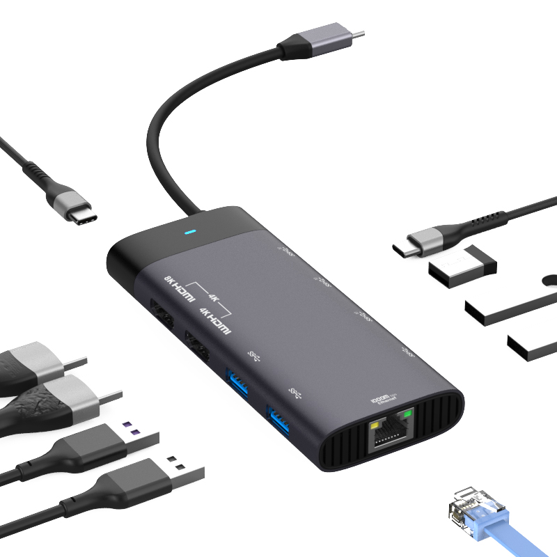 MST 10 IN 1 USB C Laptop docking station