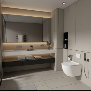 Wall Hung Toilet Bowl including Soft Close Seat, Glossy White Ceramic,Dual Flush