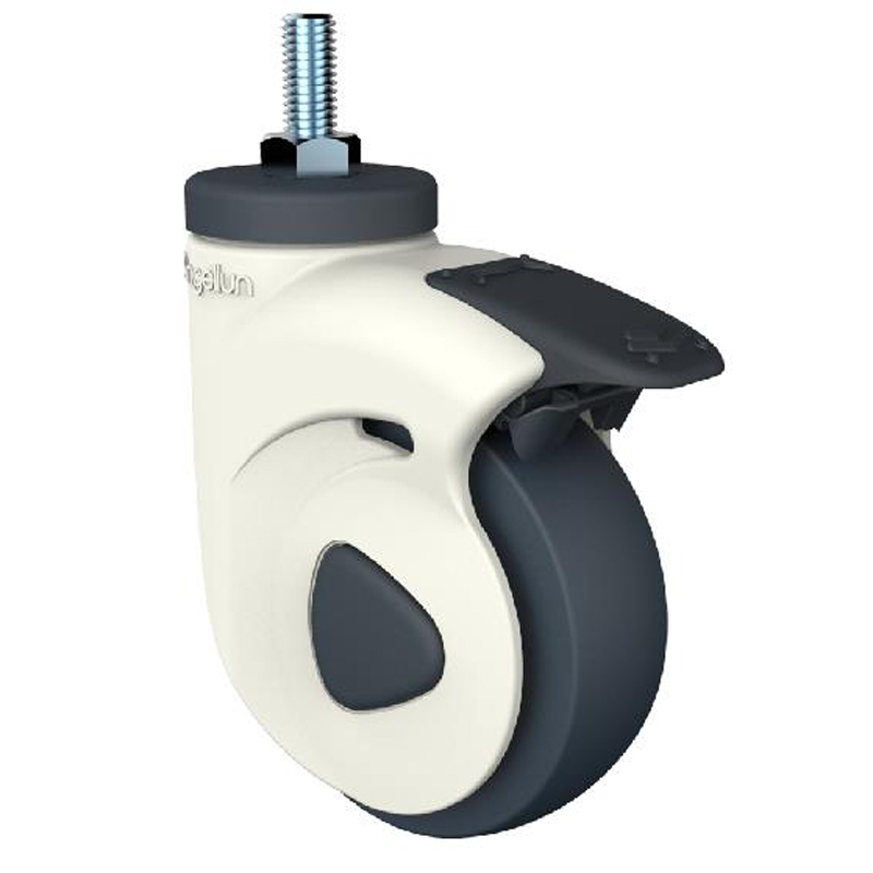 4 Inch Silent Single Wheel Medical Trolley Caster