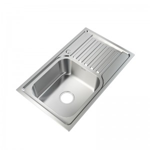 29.5 Inch Stainless Steel Kitchen Sink, Single Bowl, Utility Washing Hand Basin w/Workbench , Include Drain Kit