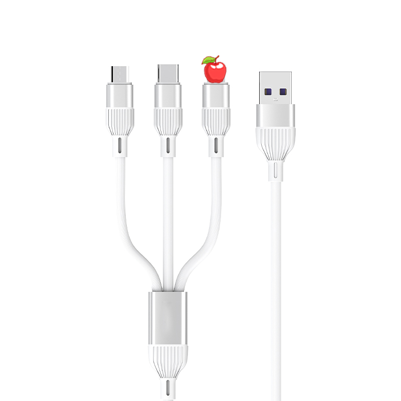 C23 custom 3 in 1 multi Fast charging usb data charger cable mobile c type lightning for cell phone