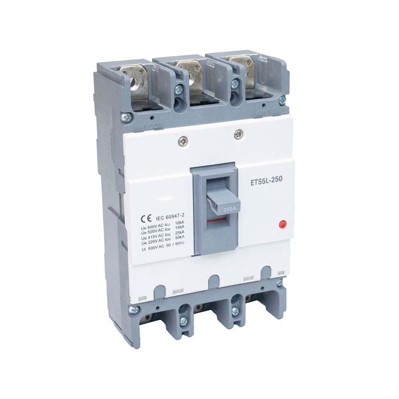 MCCB, ETS5 series Moulded Case Circuit Breaker, 6KA, 2P, 3P, 4P, 3 Phase, 63A-400Amp