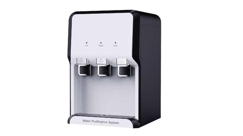 HOUSEHOLD TABLETOP REVERSE OSMOSIS WATER DISPENSER HOT AND COLD WATER DISPENSER COMPRESSOR COOLING WATER DISPENSER WATER COOLER WITH CE/CB/ROHS/NSF