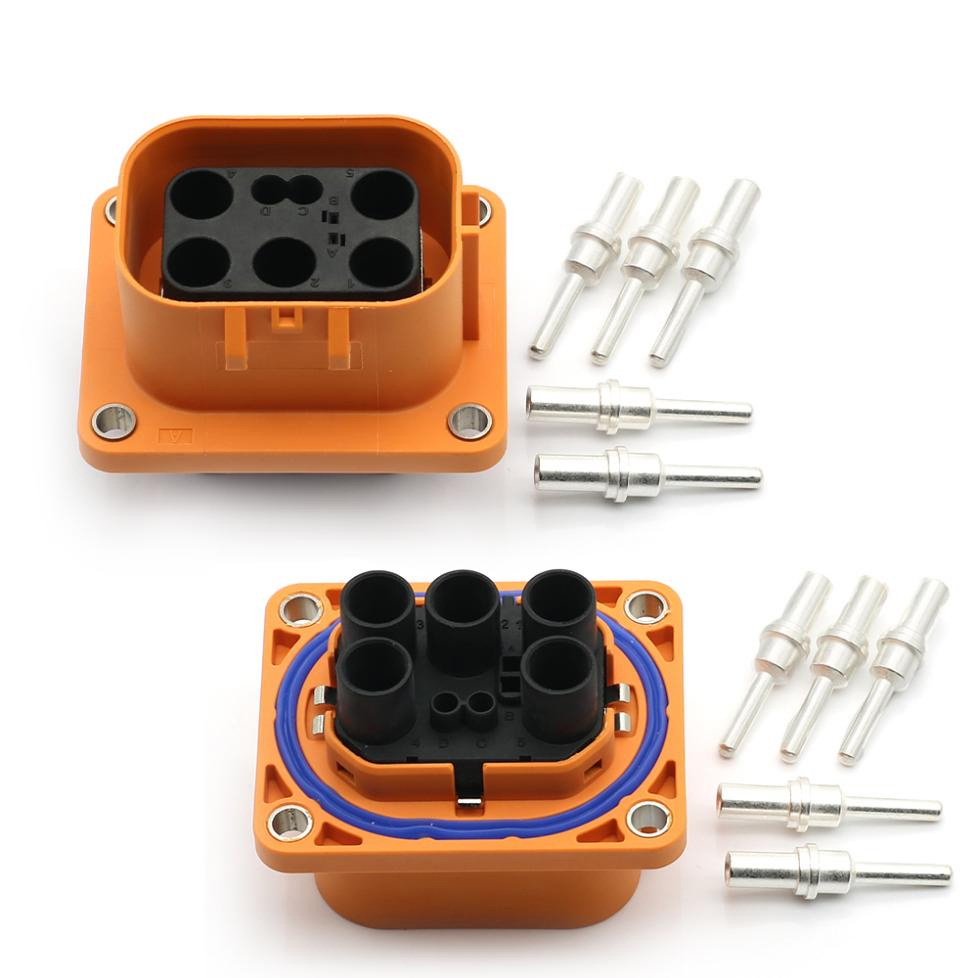 Low current energy storage connector five-core socket quality assurance