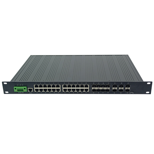 6 1G/10G SFP+ Slot And 8 1000X SFP Slot And 24 10/100/1000TX | Managed 10G Industrial Ethernet Switch -MIWS6GS8024H