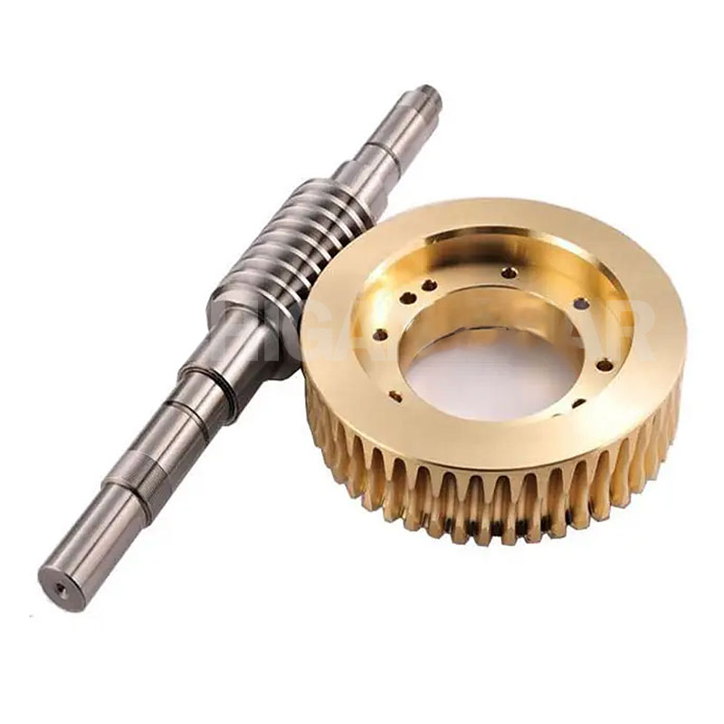 Heavy Duty Bronze Worm Gear And Wheel Set Used In Lifted Parking Equipment