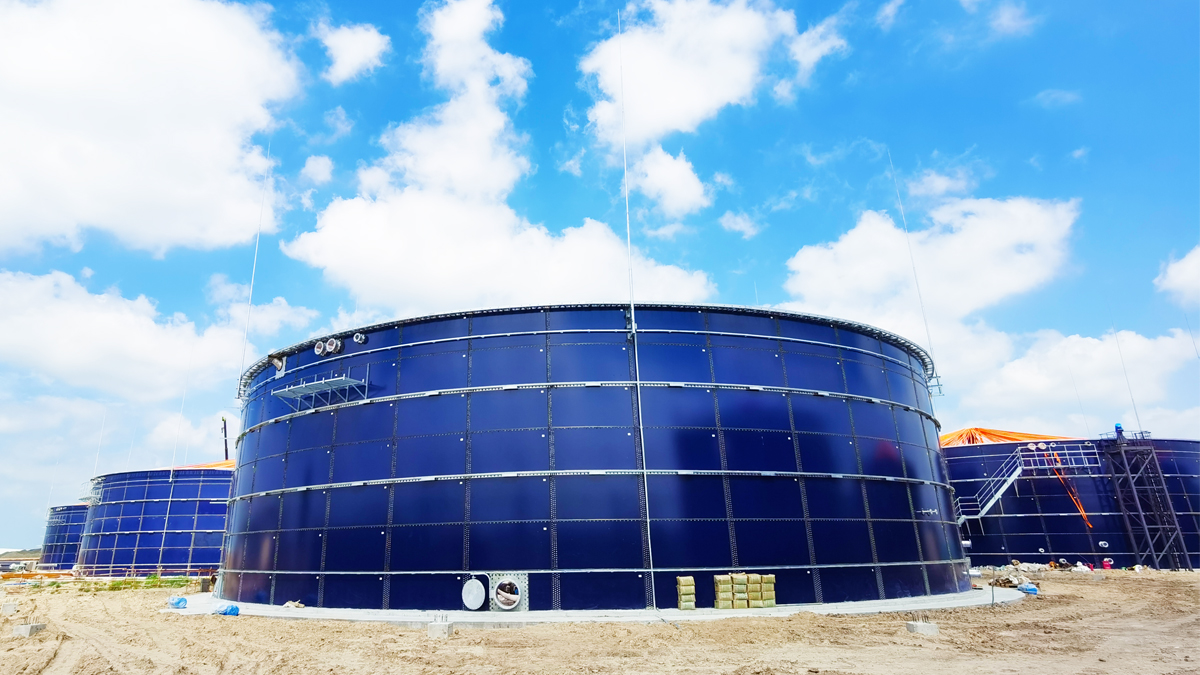 Anti-corrosion Glass Lined to Steel tanks with Large Storage for Liquid Leachate Treatment