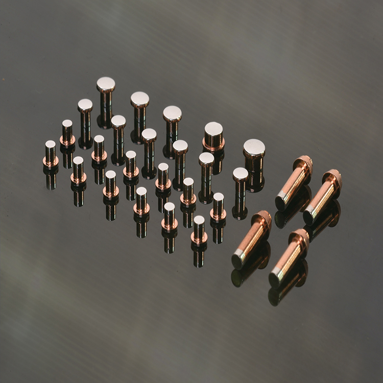 Tri-metal Contact rivet