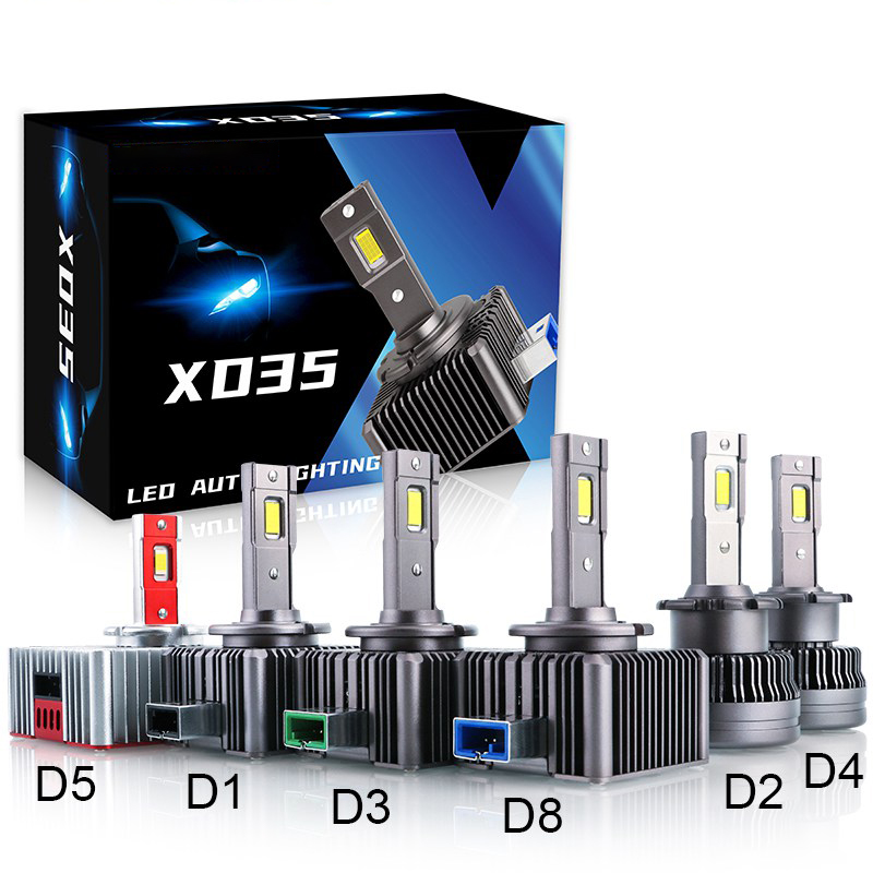 XD35 Fan Auto Light 35W D1 D2 D3 D4 D5 D8 6000K 6500K CANBUS Car LED Headlight Bulb