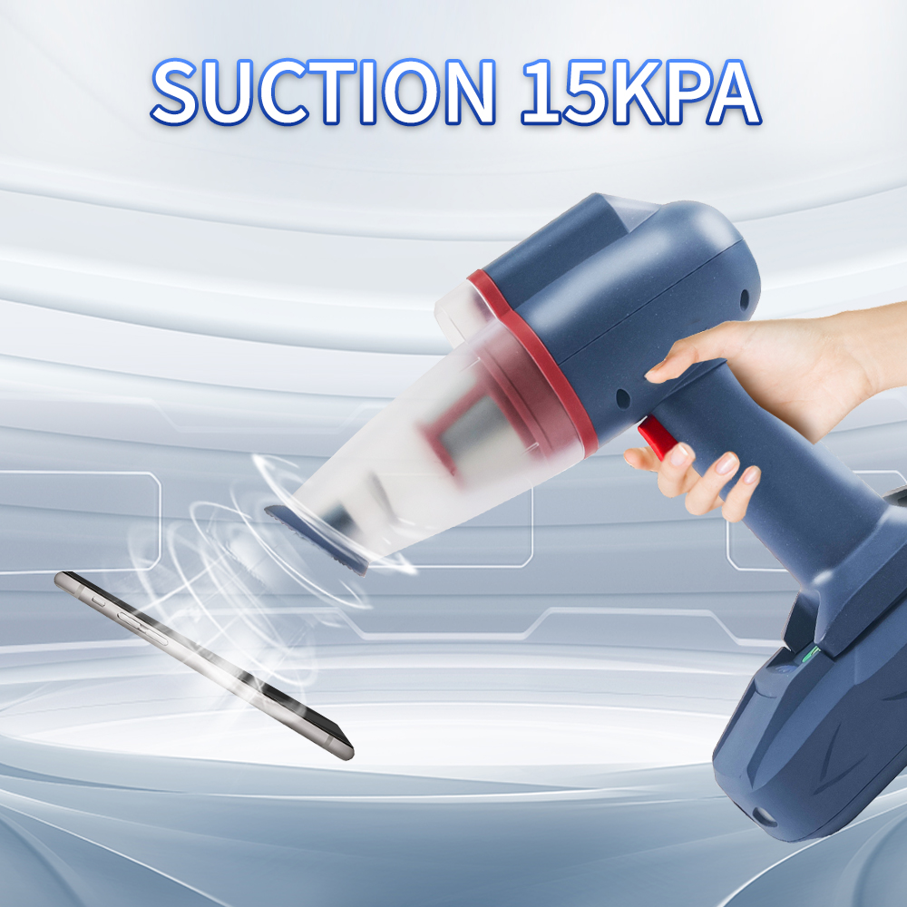 OEM Manufacturer New Design Household Portable Handle Vacuum Cleaner Waterproof Rechargeable Home Air Blowing Gun Car Wireless Cordless Air Duster Cleaner
