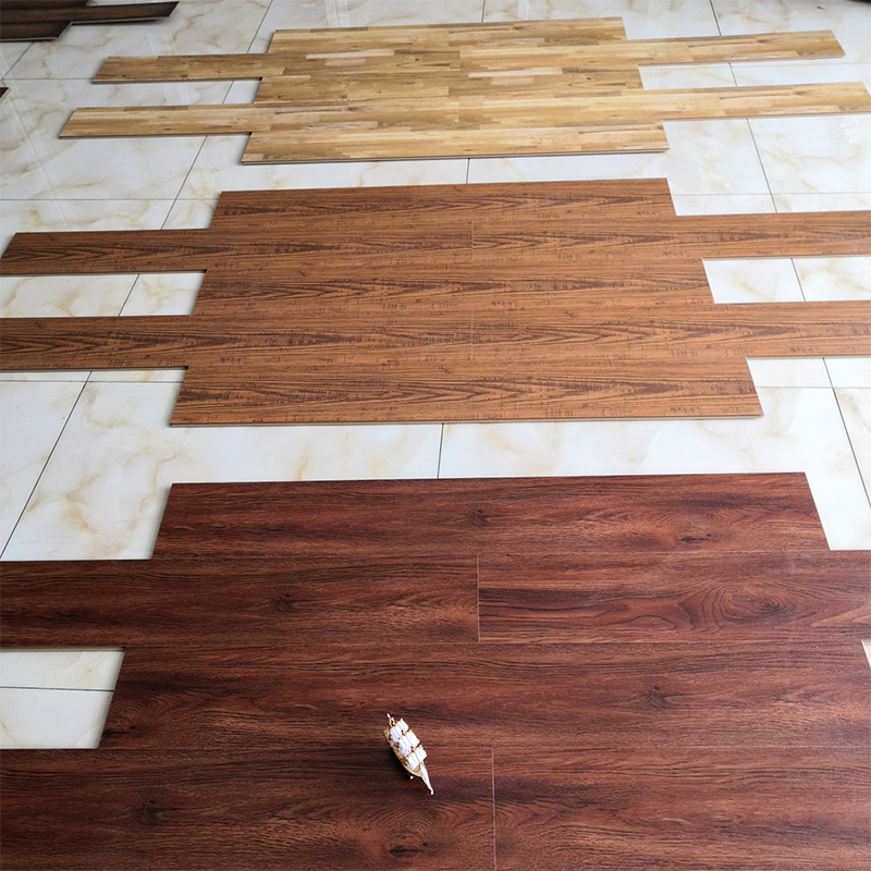 100% Waterproof Wood Fiber Floor Engineered Wood MDF HDF 8mm 12mm Laminated Flooring