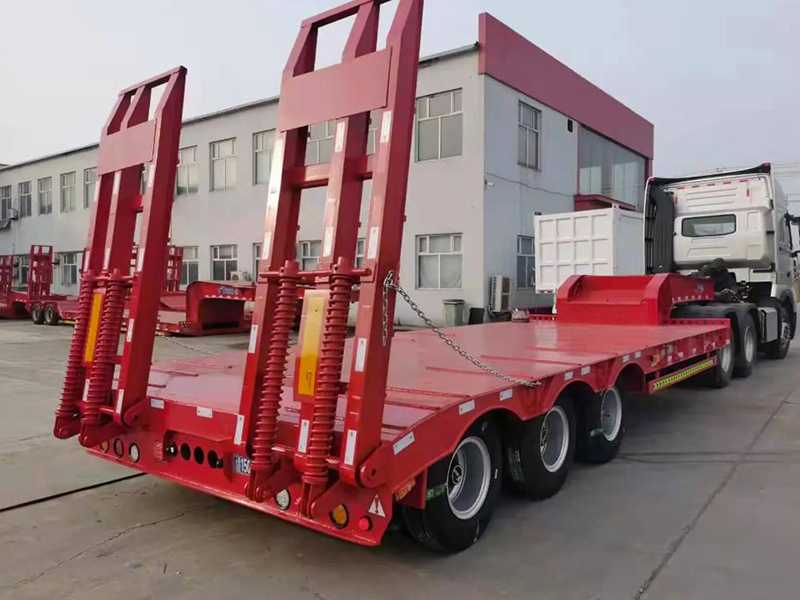 Container transport semi truck