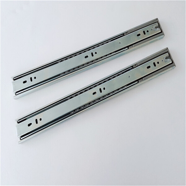 4505 Soft Close Ball Bearing Drawer Runners 3 Section Metal Drawer Guide Rails
