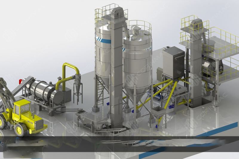 Vertical dry mortar production line CRL-H