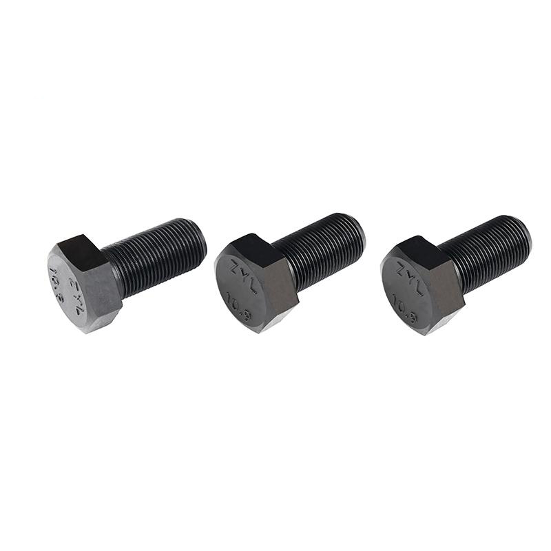 Hex bolts DIN933 gr10.9 black color