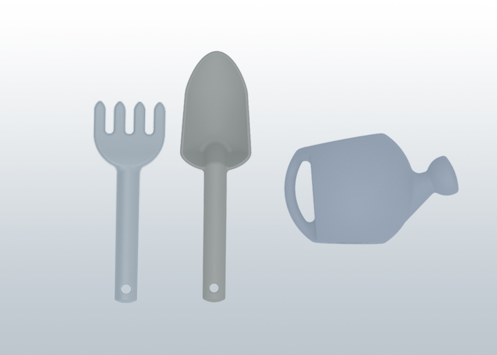 Silicone garden set